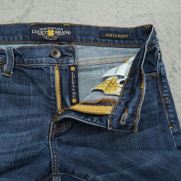 Lucky Brand Jeans Women's Size 4/27 Blue Low-Rise Sofia Boot Denim 31.5" inseam - Picture 3 of 16